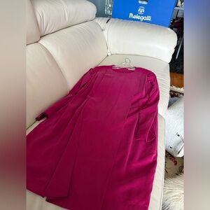 Sportmax Fuchsia Long Sleeve Dress